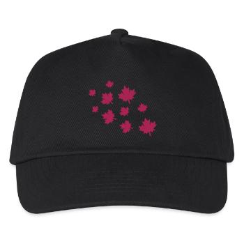 Maple Leaves - Kids’ Baseball Cap - black - Front