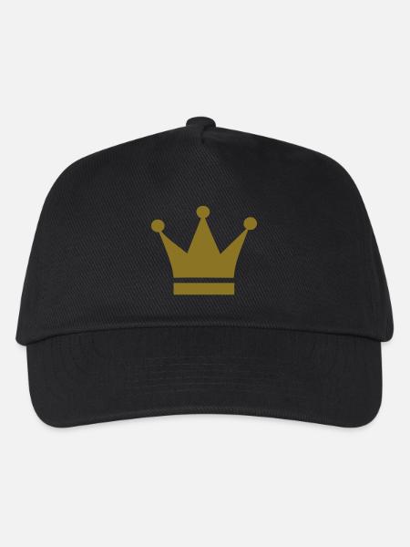 Krone - Kinder Basecap - Schwarz