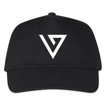 MNML Symbol minimalistische Dreieck Form abstrakt - Kinder Basecap - Schwarz - Vorne