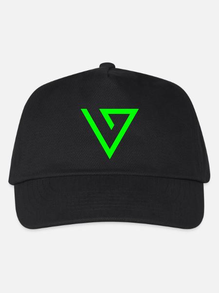 Superhelden Symbol Science Fiction Minimal Arts - Kinder Basecap - Schwarz