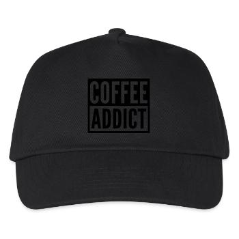 coffee addict - Kids’ Baseball Cap - black - Front