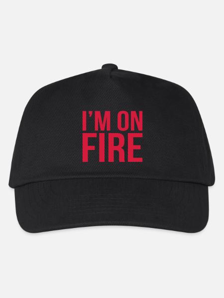 im on fire - Kinder Basecap - Schwarz