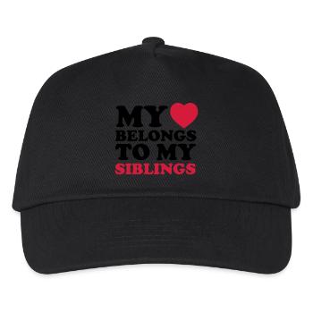 MHBTM siblings - Kids’ Baseball Cap - black - Front