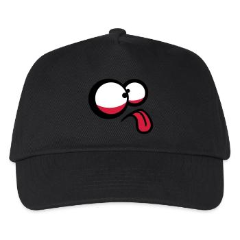 Crazy Comic Face - Casquette de baseball Enfant - noir - Devant