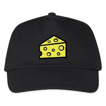 Fromage - Casquette de baseball Enfant - noir - Devant