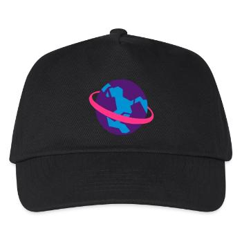 Cartoon Alien Planet - Kids’ Baseball Cap - black - Front