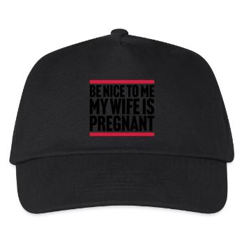 ma femme est enceinte - Casquette de baseball Enfant - noir - Devant
