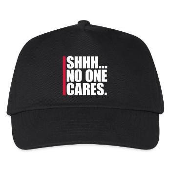 shhh no one cares - Kids’ Baseball Cap - black - Front