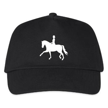 Dressage horse - Kids’ Baseball Cap - black - Front
