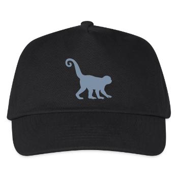 Monkey Silhouette - Kids’ Baseball Cap - black - Front