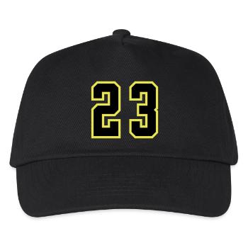23 Number Jersey - Kids’ Baseball Cap - black - Front