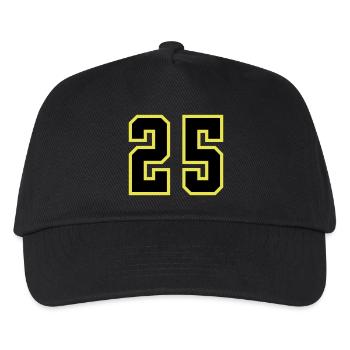 25 Number Jersey - Kids’ Baseball Cap - black - Front