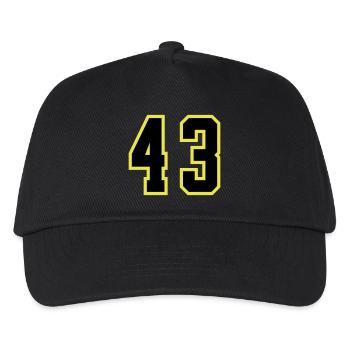 43 Number Jersey - Kids’ Baseball Cap - black - Front