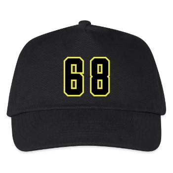 68 Number Jersey - Kids’ Baseball Cap - black - Front