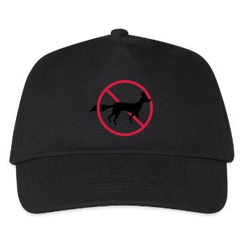 Panneau d’interdiction de renard, pas d’avis de zone - Casquette de baseball Enfant - noir - Devant