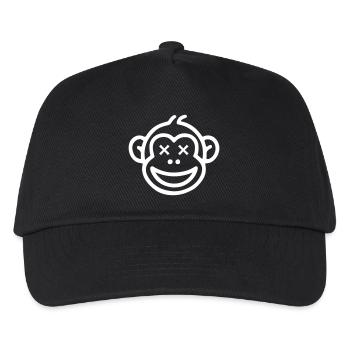 Lustiger Affe - Kinder Basecap - Schwarz - Vorne