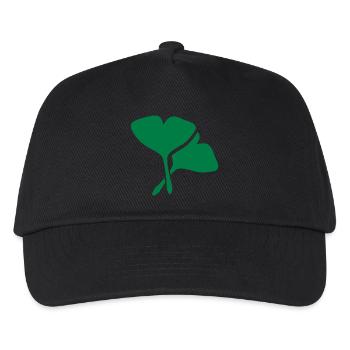 Ginko Heilpflanze - Kinder Basecap - Schwarz - Vorne
