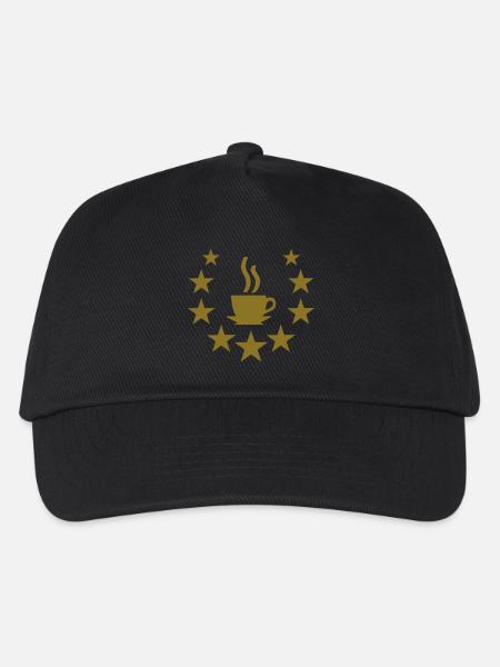 coffee star - Kids’ Baseball Cap - black
