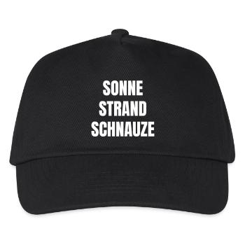 Sun, beach, snout! - Kids’ Baseball Cap - black - Front