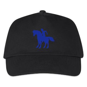Cheval Homme Équitation Rapide Silhouette Cavalier Garçon - Casquette de baseball Enfant - noir - Devant