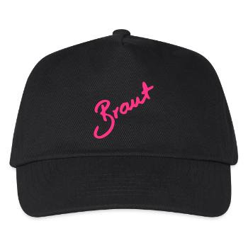 Braut edler Schriftzug , lustige Geschenkidee - Kinder Basecap - Schwarz - Vorne