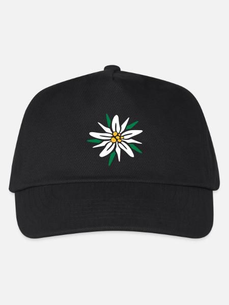 Edelweiss - Kinder Basecap - Schwarz