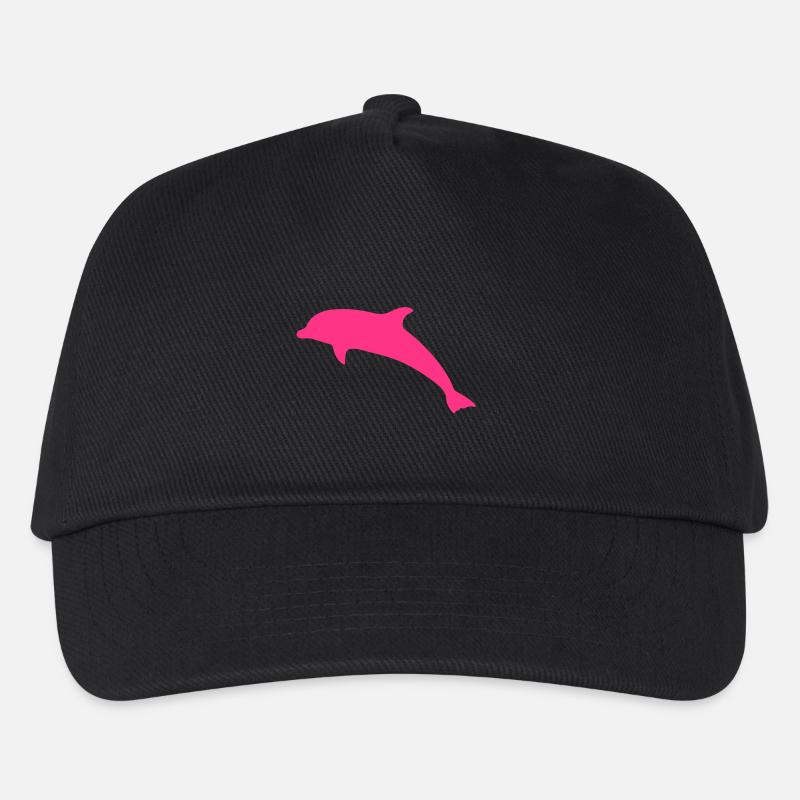 Delfin - Kinder Basecap - Schwarz