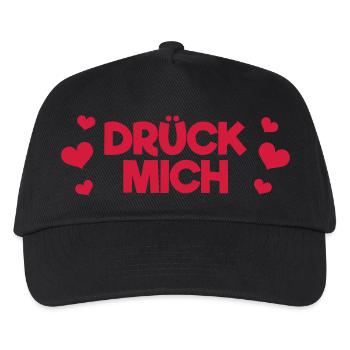 Drück mich - Kinder Basecap - Schwarz - Vorne
