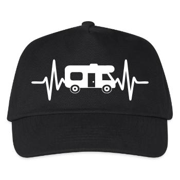 Battement Cœur Camping-Car - Casquette de baseball Enfant - noir - Devant