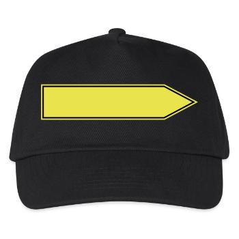 Shield banner place sign place gift redirection - Kids’ Baseball Cap - black - Front