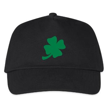 Lucky clover / four leaved clover (1c) - Kids’ Baseball Cap - black - Front