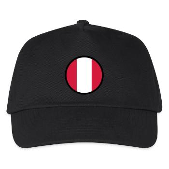 Unter dem Zeichen von Peru - Kinder Basecap - Schwarz - Vorne