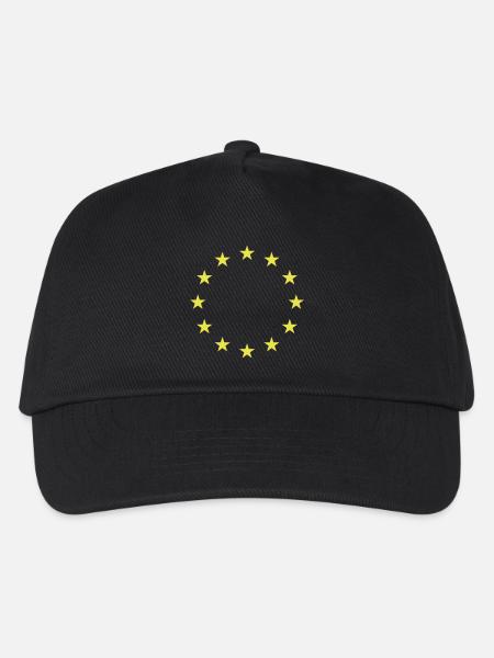 EU Sterne - Kinder Basecap - Schwarz
