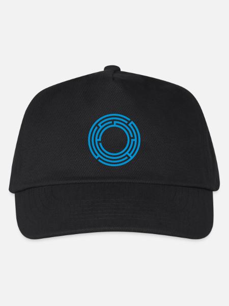 Labyrinth - Kinder Basecap - Schwarz
