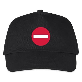 Verboten (V) - Kinder Basecap - Schwarz - Vorne