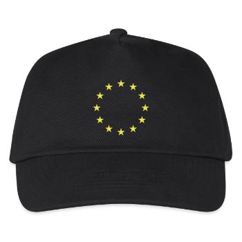 Europa Vereint EU Geschenk Sterne Zusammenhalt - Kinder Basecap - Schwarz - Vorne