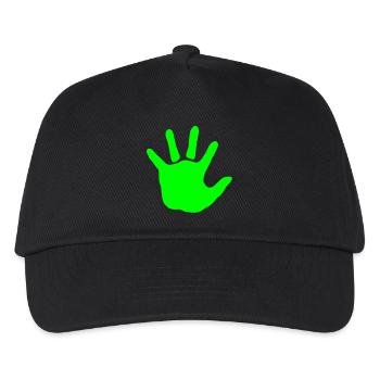 baby - hand - handprint - Kids’ Baseball Cap - black - Front