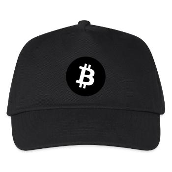 Vêtements et accessoires avec un petit logo Bitcoin - Casquette de baseball Enfant - noir - Devant