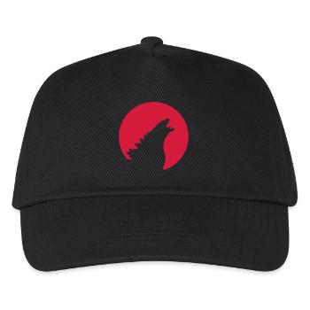Kaiju in the flag of Japan - Kids’ Baseball Cap - black - Front