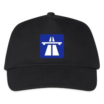 Autobahn - Kinder Basecap - Schwarz - Vorne