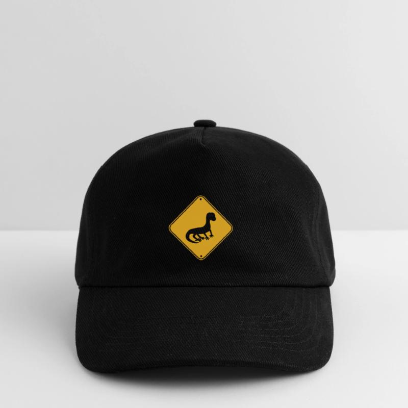 note caution warning caution shield silhouette Kids’ Baseball Cap