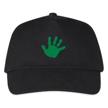 baby - hand - handprint - Kids’ Baseball Cap - black - Front
