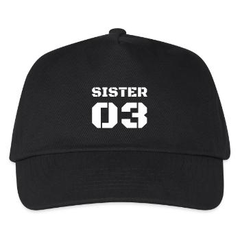 Dritte Schwester - Sister 03 - Kinder Basecap - Schwarz - Vorne