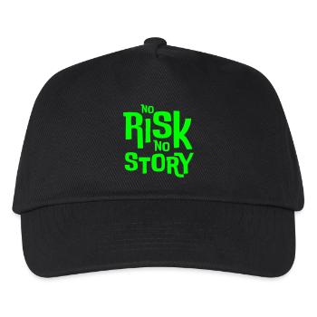 No Risk No Story – T-shirt déclaration - Casquette de baseball Enfant - noir - Devant
