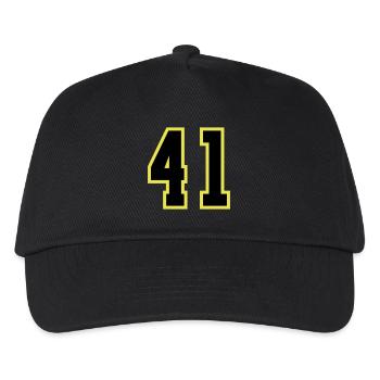 41 Number Jersey - Kids’ Baseball Cap - black - Front