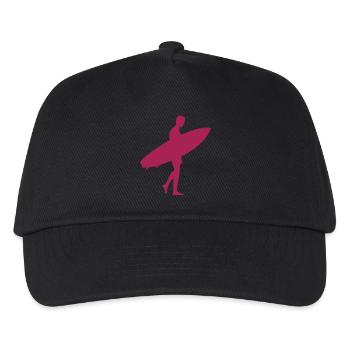 Surfing male eu - Kids’ Baseball Cap - black - Front