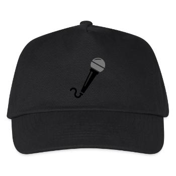 Microphone - Kids’ Baseball Cap - black - Front