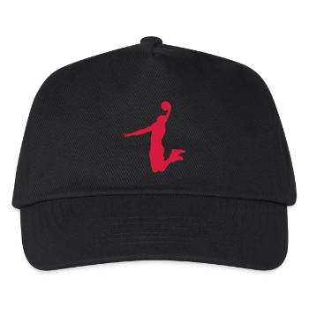 basketball player dunk - Kids’ Baseball Cap - black - Front