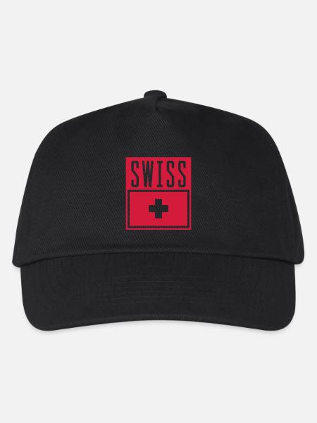 Suisse - Casquette de baseball Enfant - noir