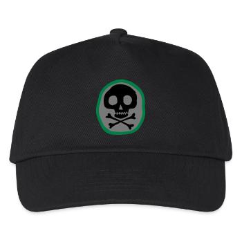 Skull and bones - Kids’ Baseball Cap - black - Front